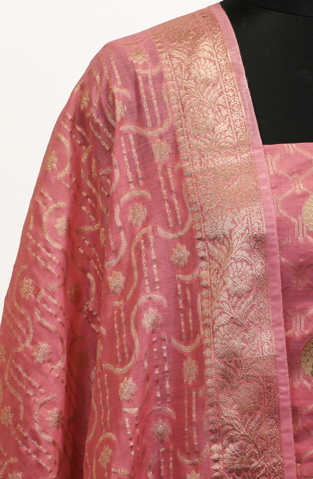 Pink Banarsi Suit Set with Dupatta - 1021-SLNYLF-2E