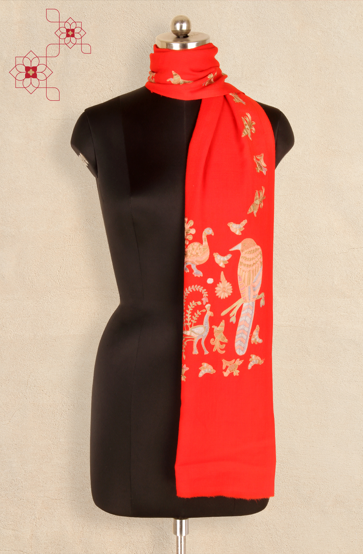 Red Women Pashmina Stole - 91060336