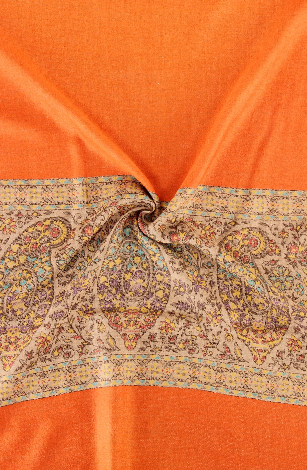 Rust Color Woolen Stole - 91060525