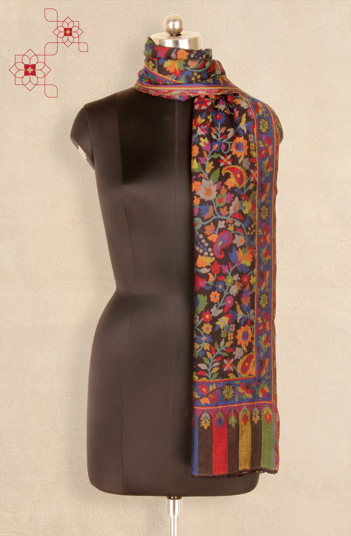 Black Women Woolen Stole - 91060538