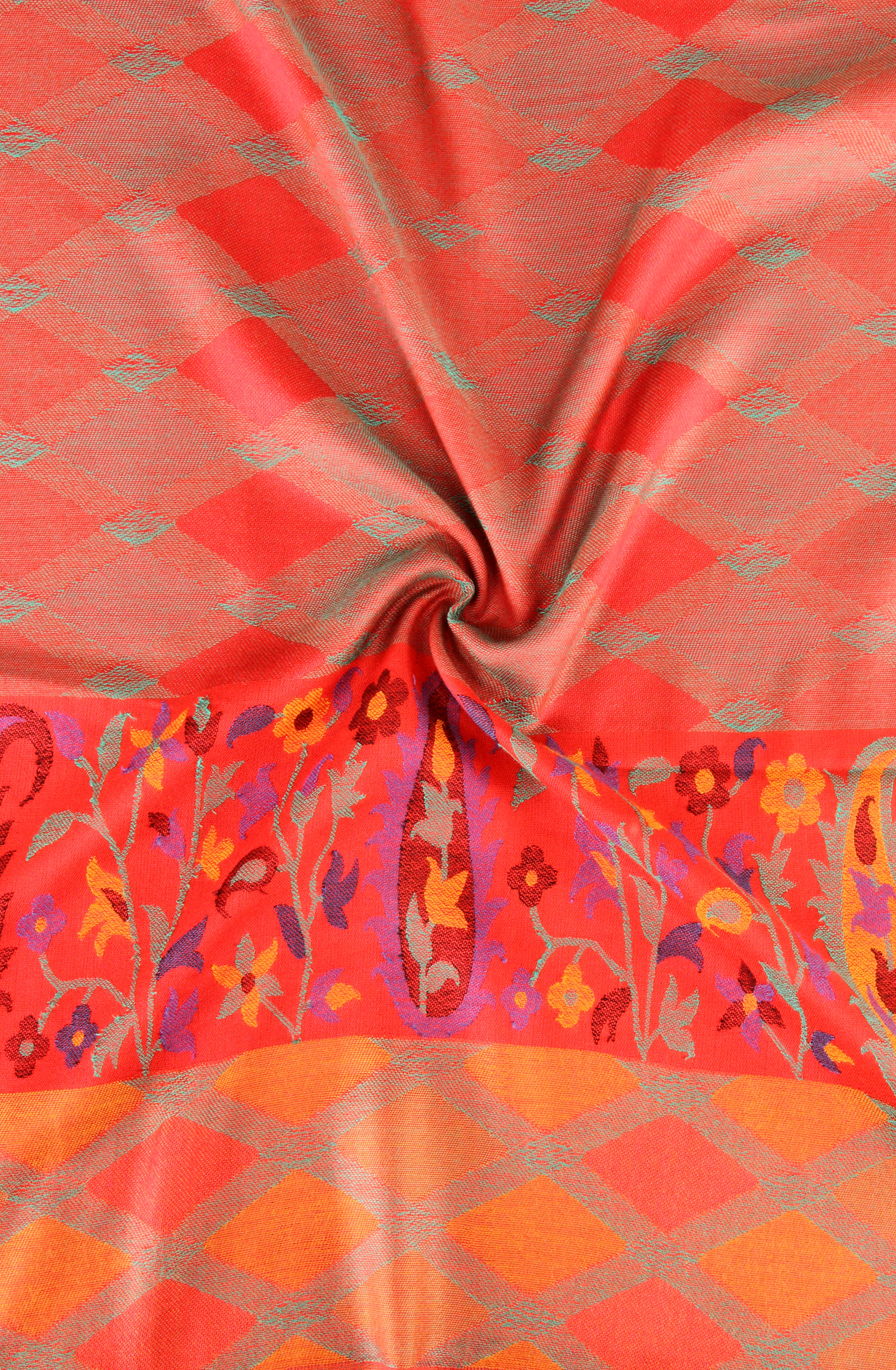 Multi-coloured Women Woolen Stole - 91063007