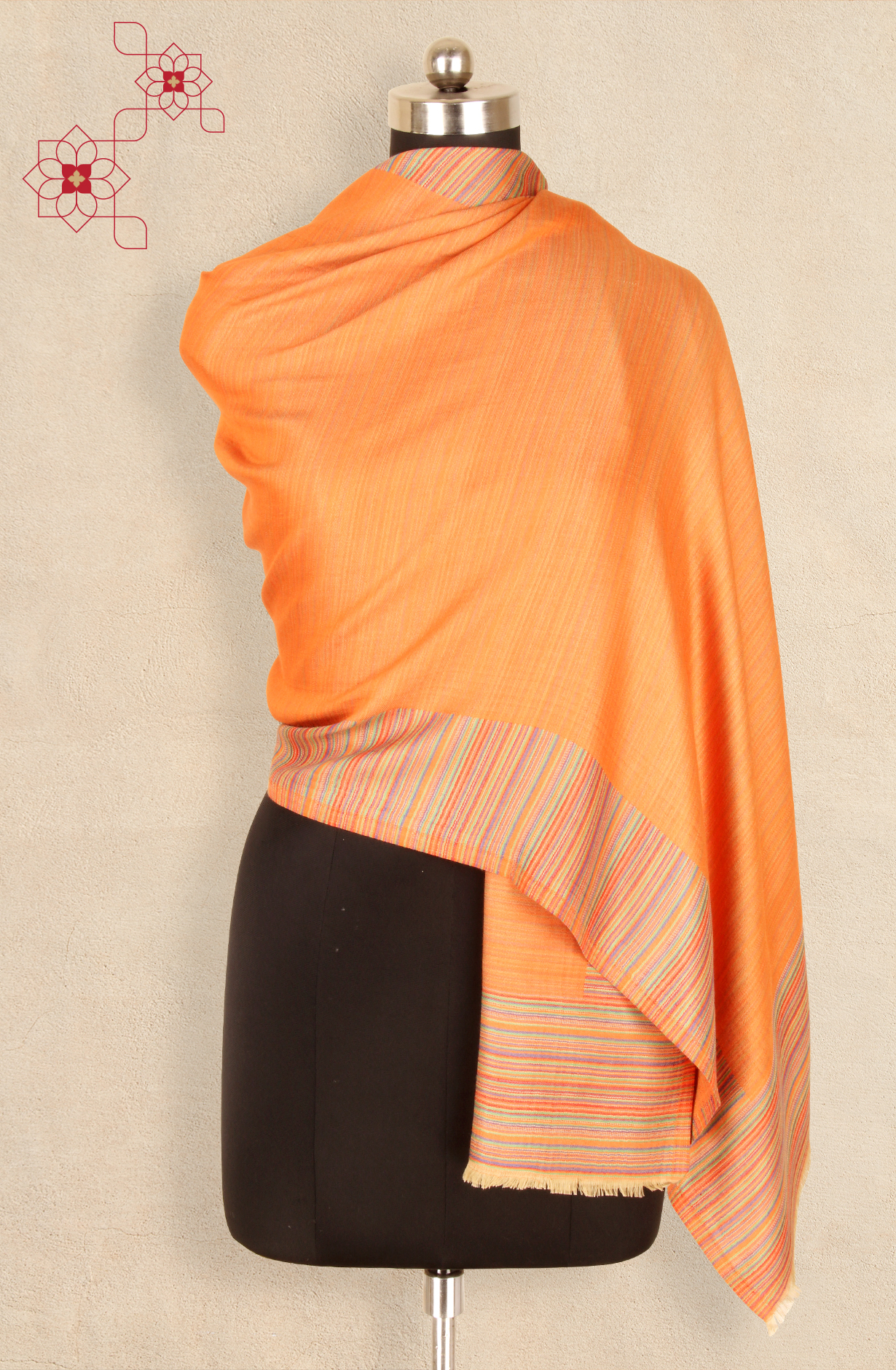 Rust Women Woolen Stole - 91063029