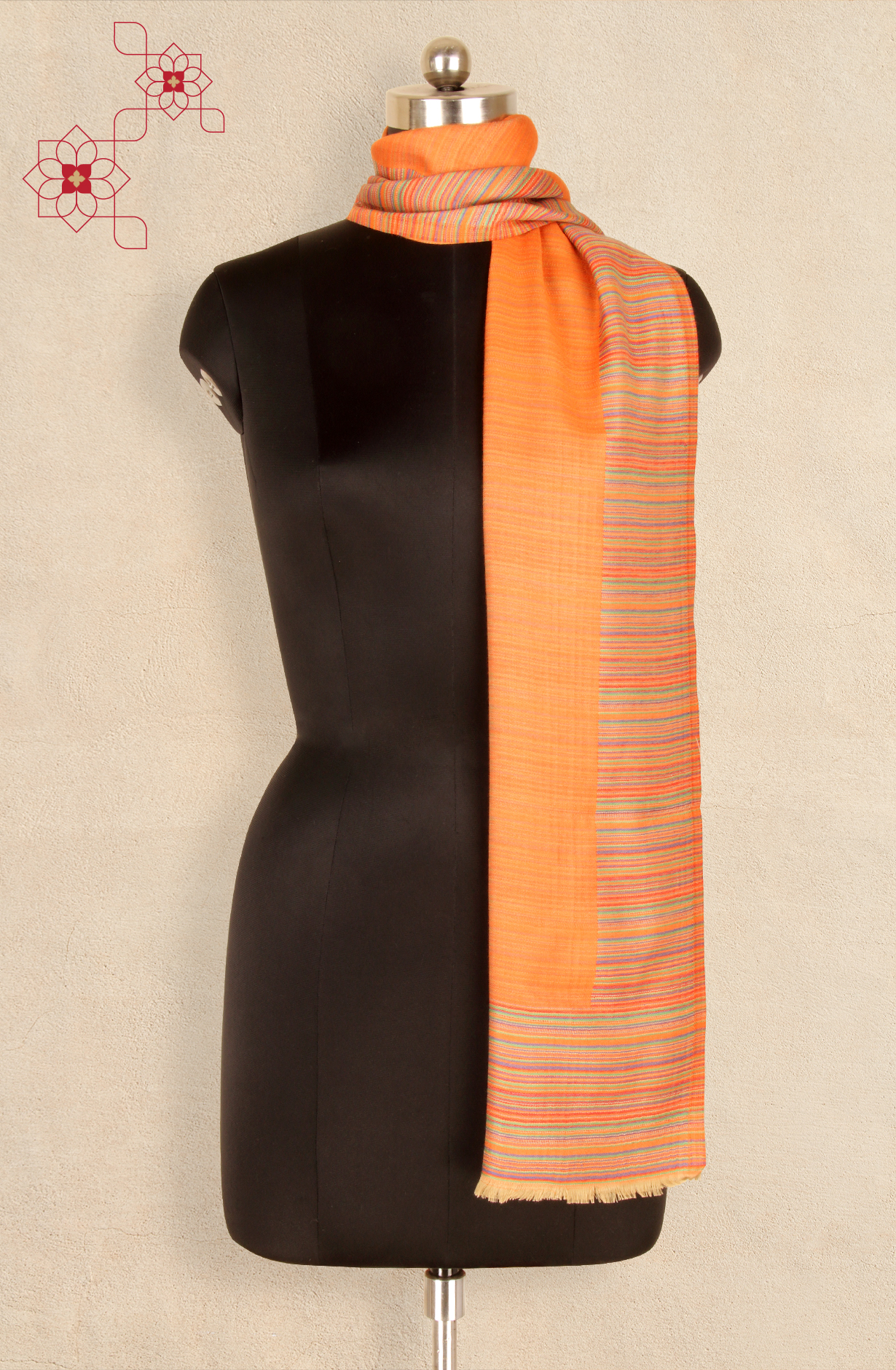 Rust Women Woolen Stole - 91063029