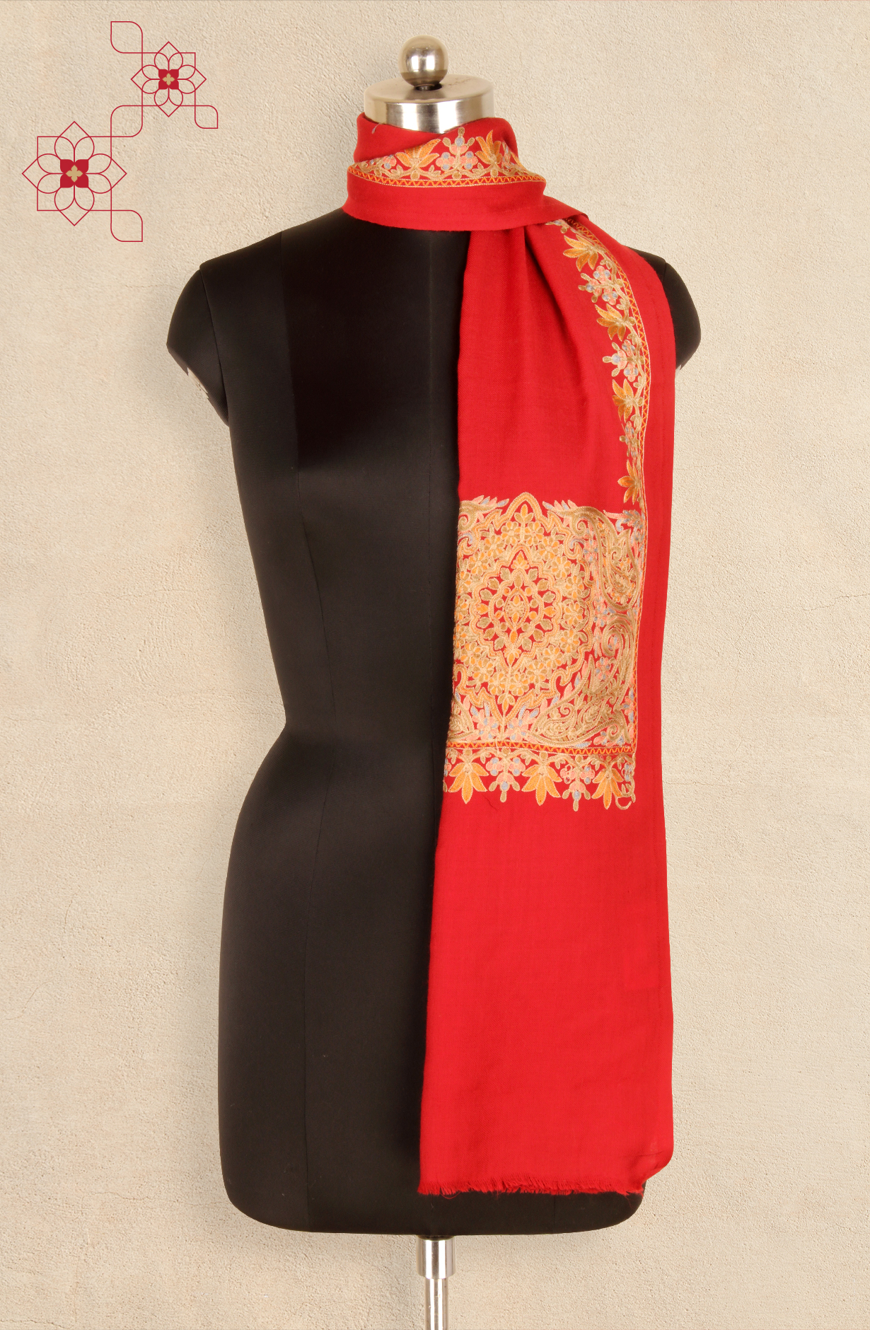 Maroon Women Woolen Stole - 91063676