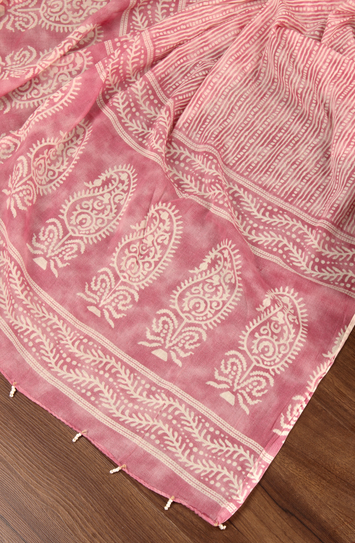 Mauve Cotton Printed Salwar Suit with Dupatta - 912-IDJ86074