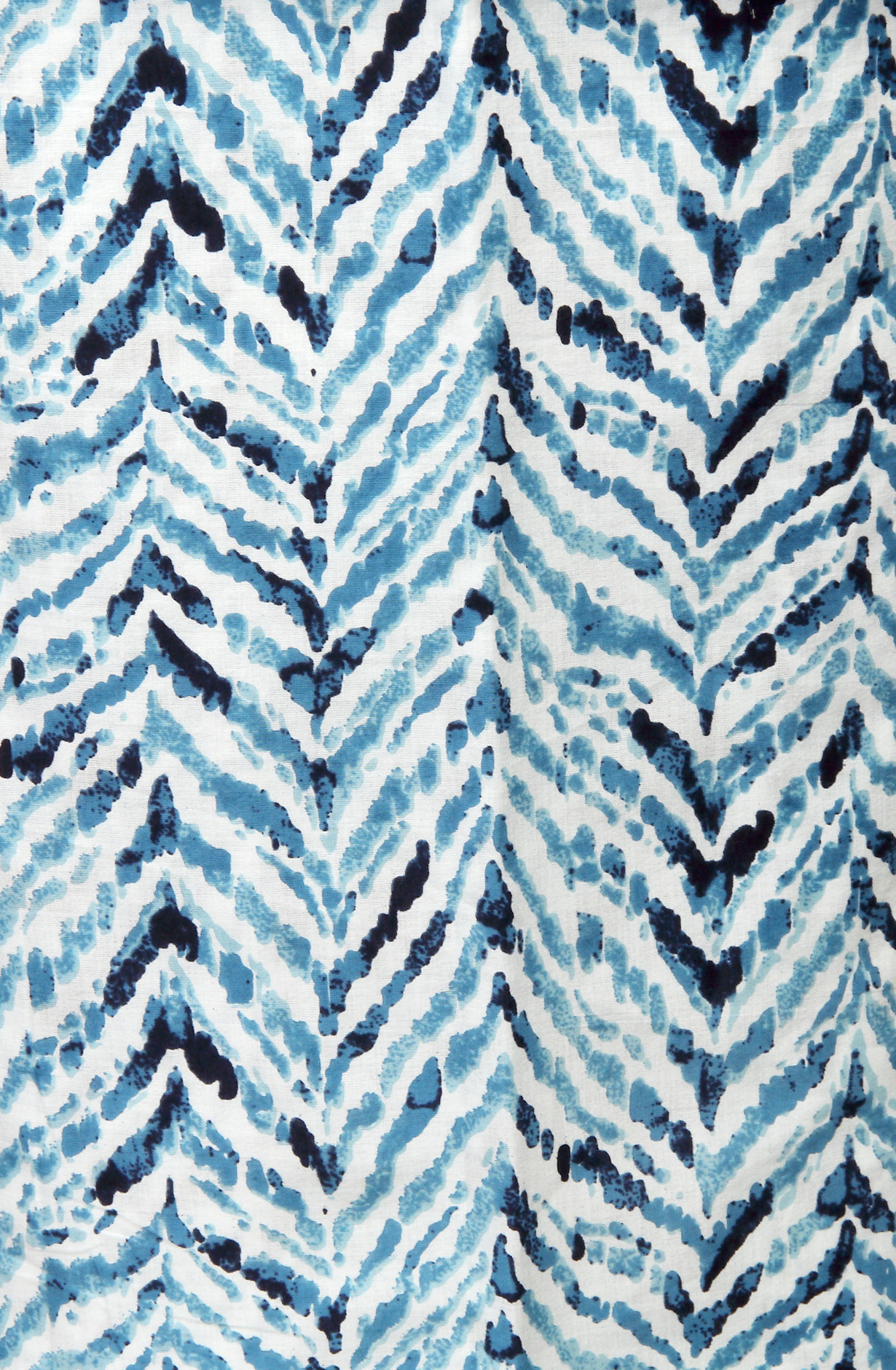 Indigo Blue Cotton Printed Unstitched Salwar Suit with Dupatta - 912-JNC02304