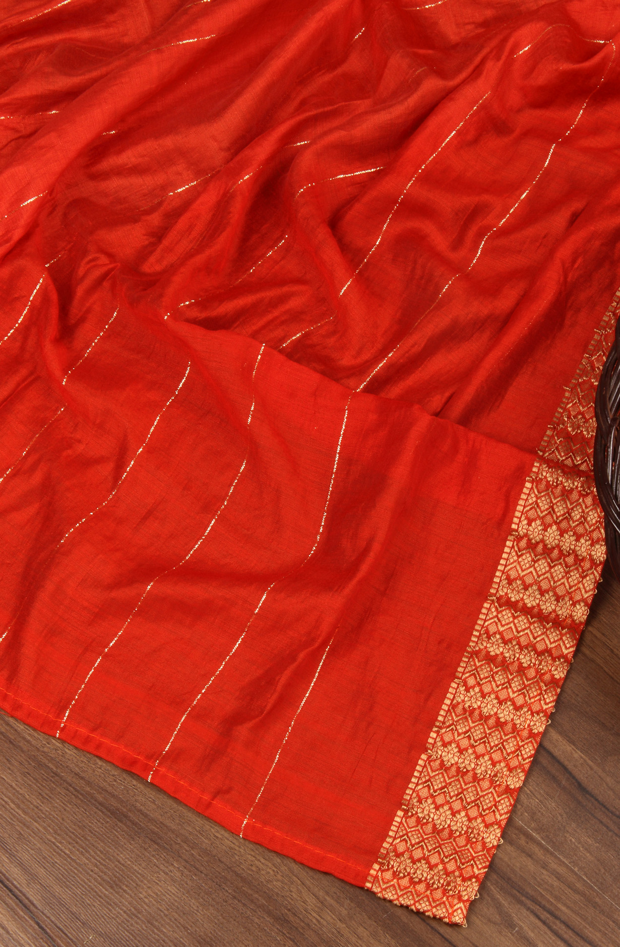 Rust Modal Festive Wear Unstitched Salwar Suit - 912-KCS35004B