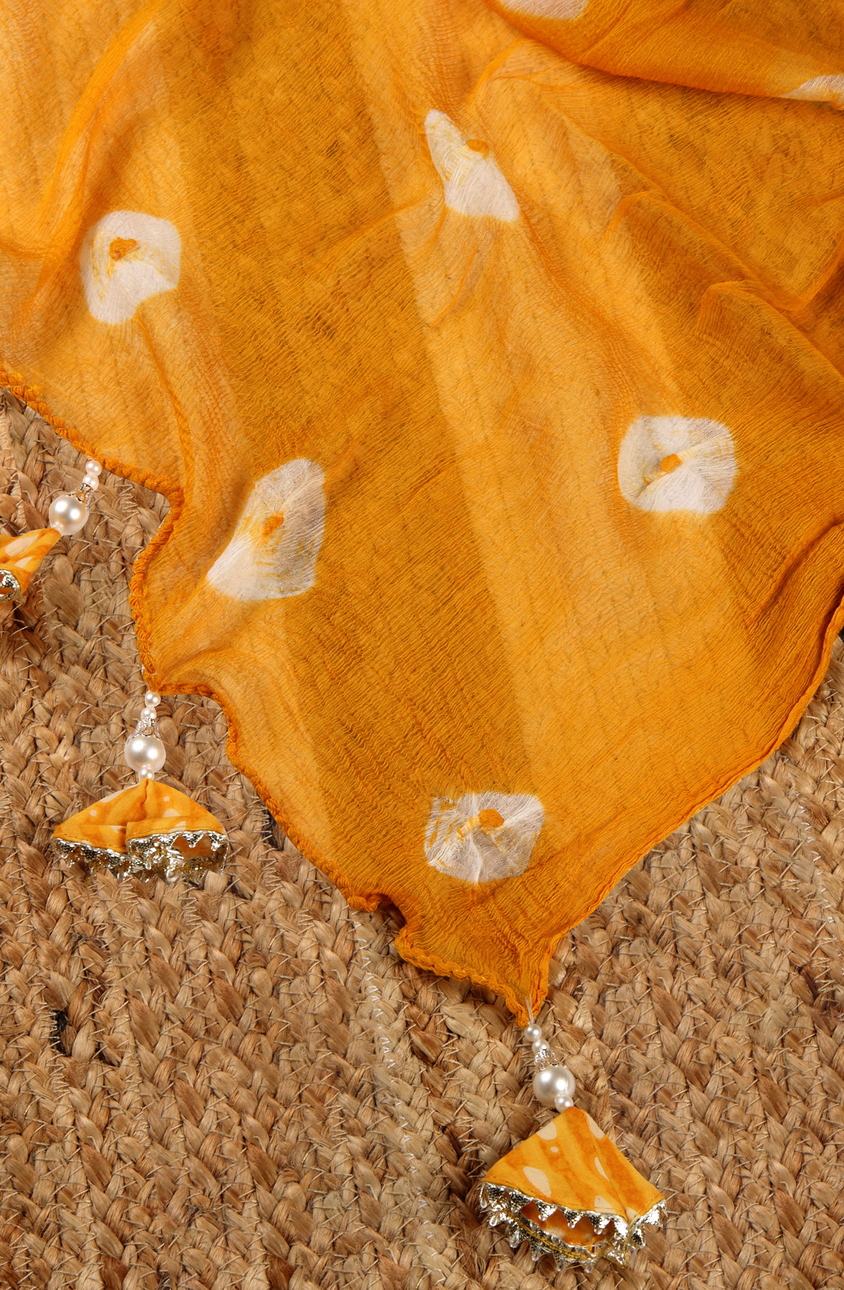 Mustard Cotton Printed Salwar Suit with Chiffon Dupatta - 912-NDJ54179A