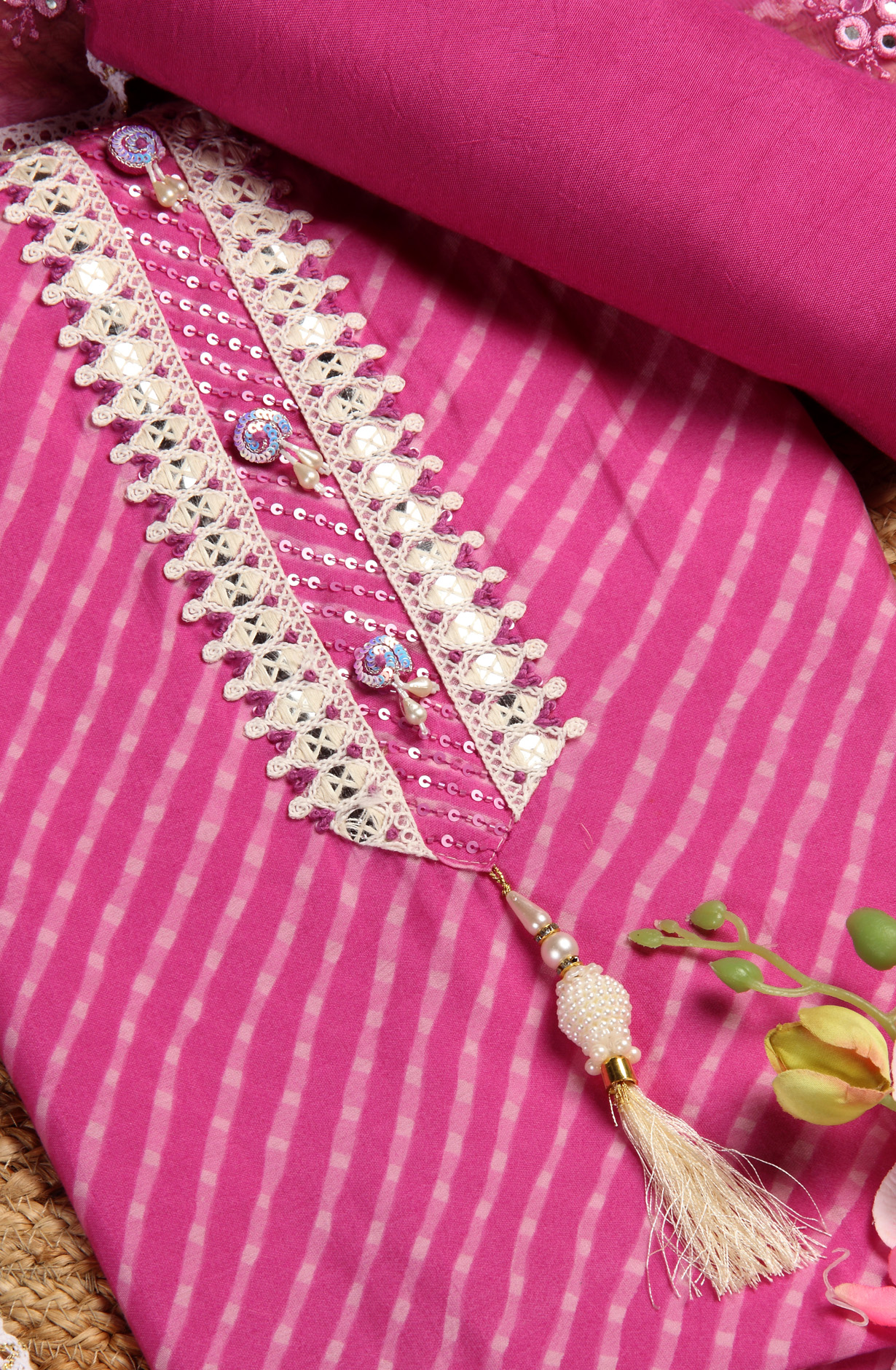 Purple Modal Printed Salwar Suit with Chiffon Dupatta - 912-NDJ54194A