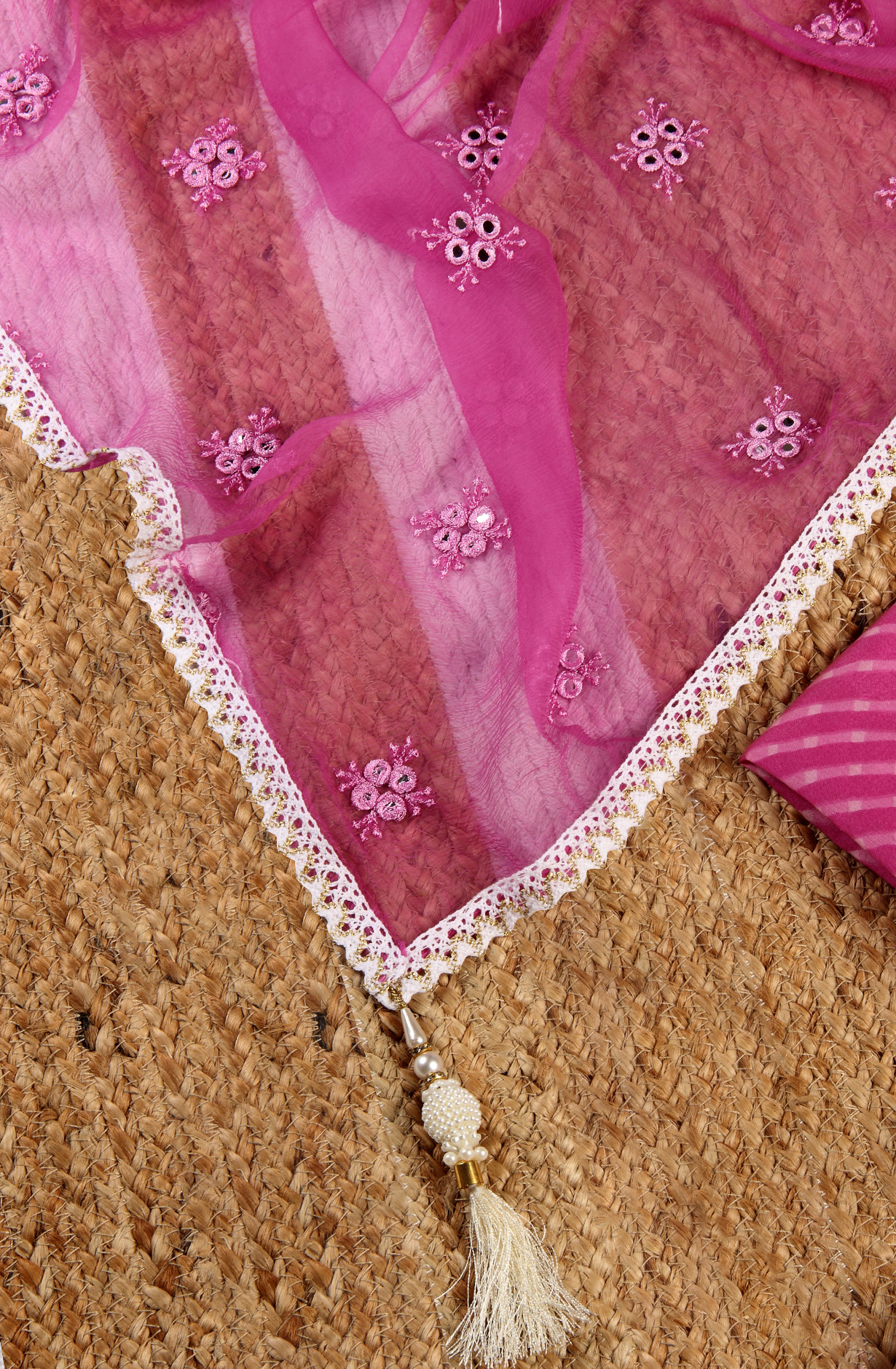 Purple Modal Printed Salwar Suit with Chiffon Dupatta - 912-NDJ54194A