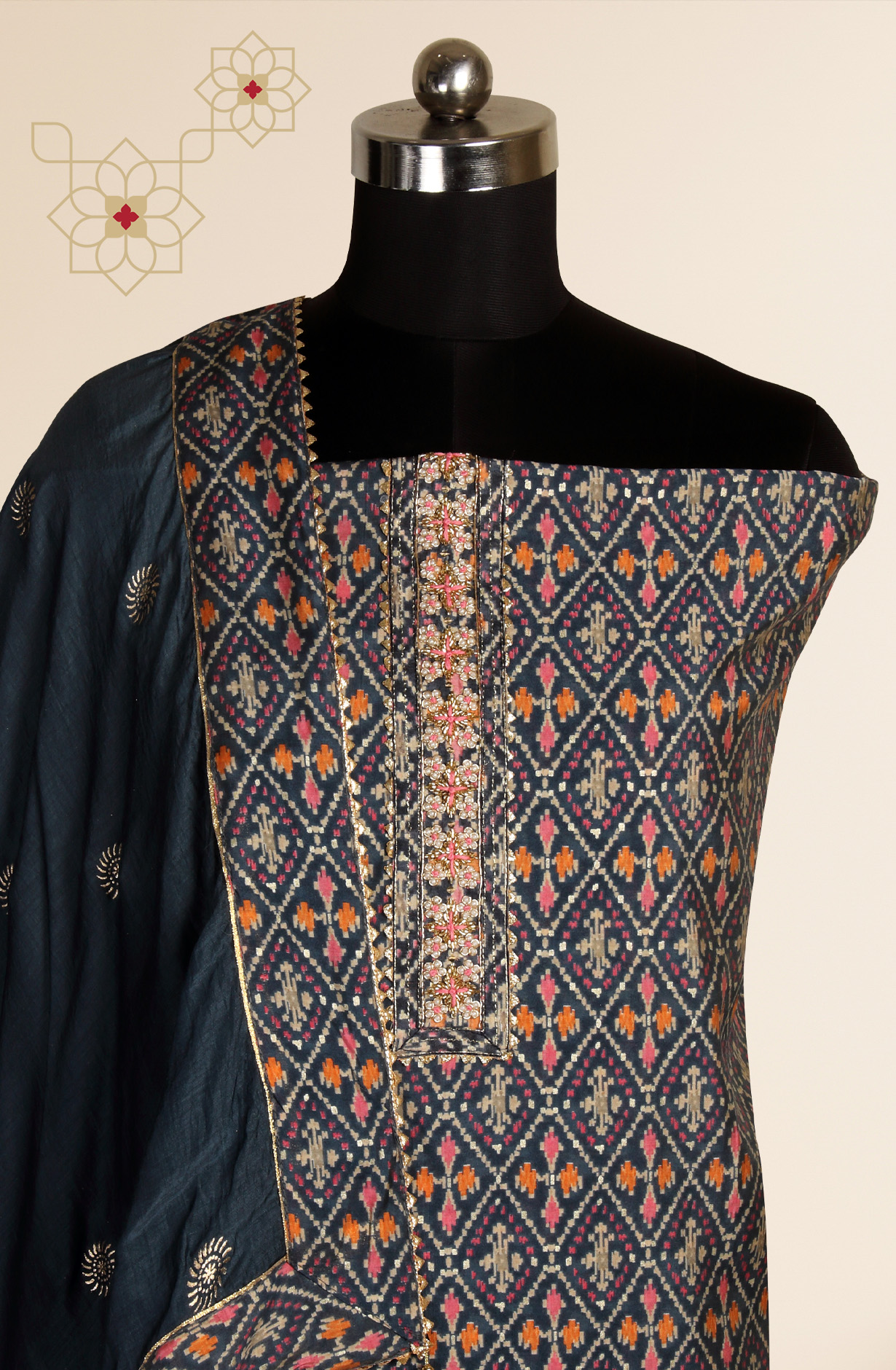 Grey Modal Digital Printed Salwar Suit-sets - 912-RRJ25046A