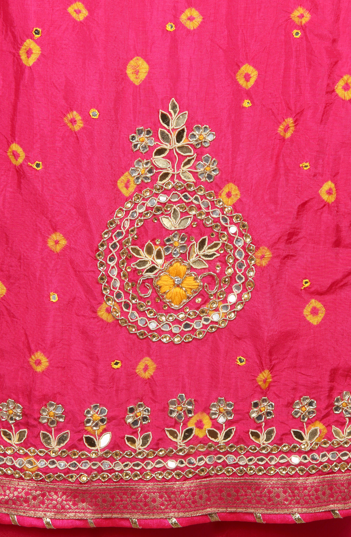 Rani Pink Designer Partywear Silk Salwar Kameez with Chiffon Dupatta - 912-SAMJ09006