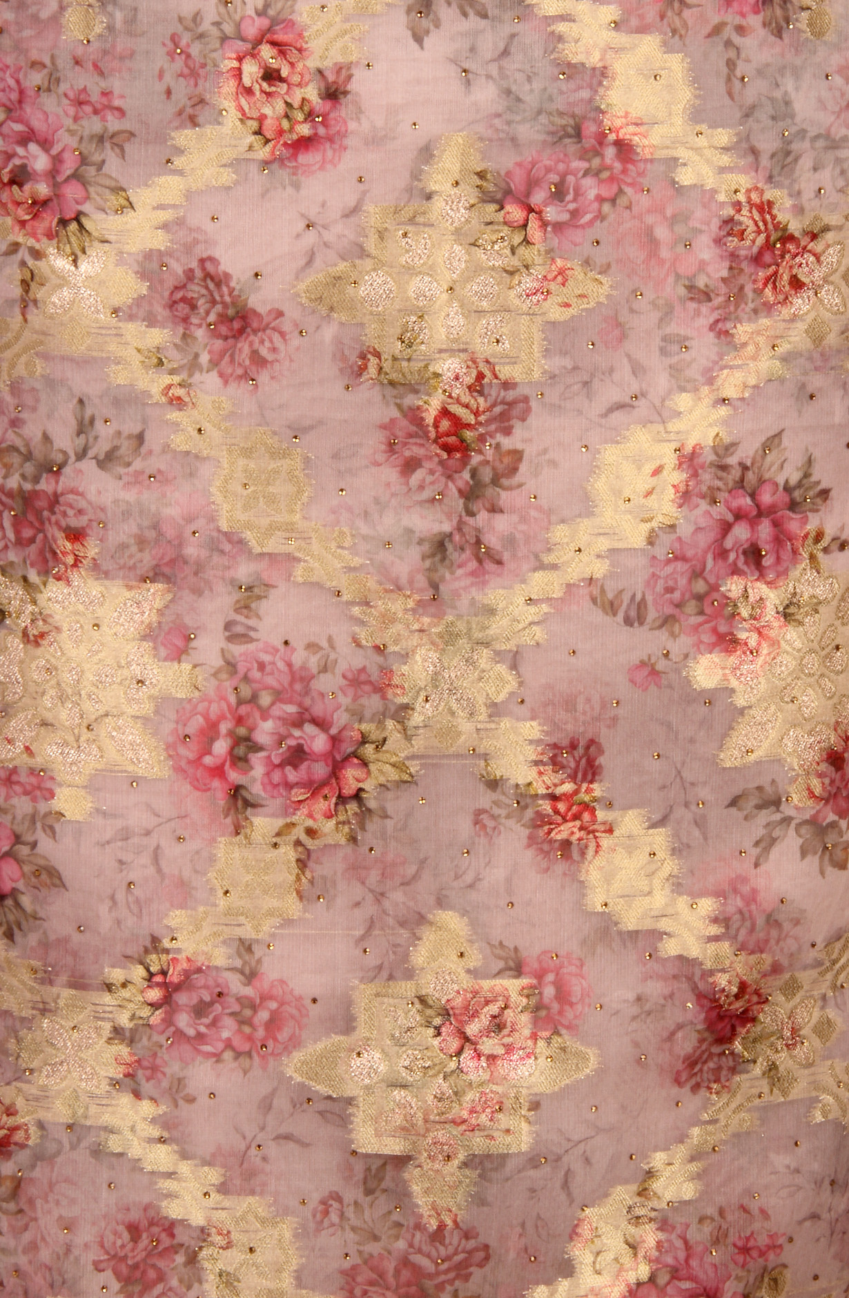 Mauve Festive Wear Organza Salwar Suit Dupatta - 912-SSMS76012B