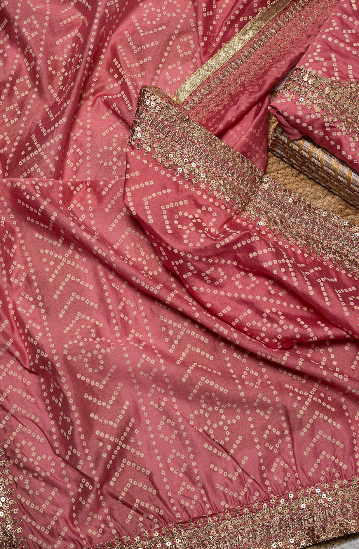 Pink Modal Printed Salwar Suit with Dupatta - 912-TCS34002A