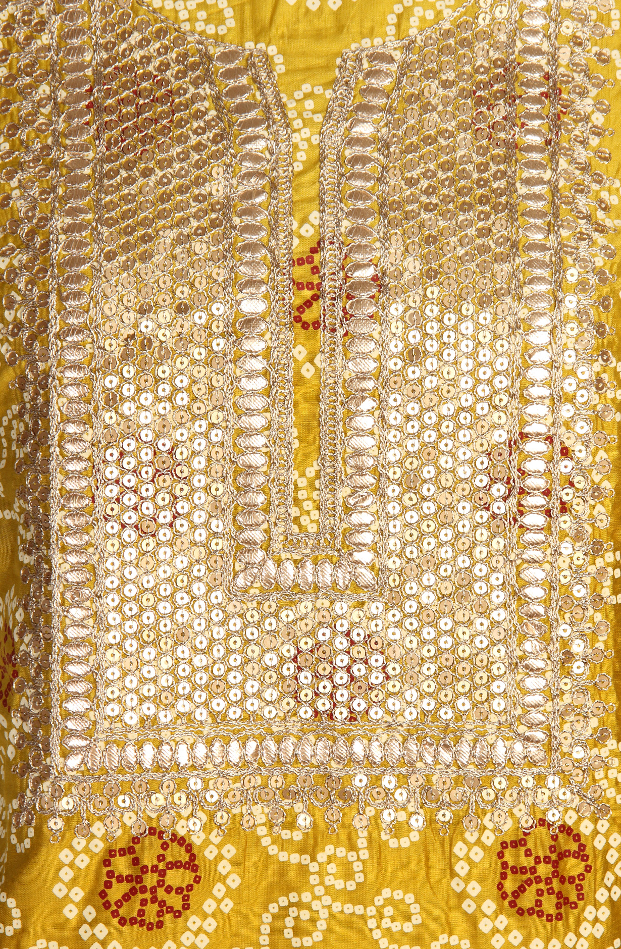 Mehndi Modal Bandhej Print Salwar Suit with Dupatta - 912-TCS34022