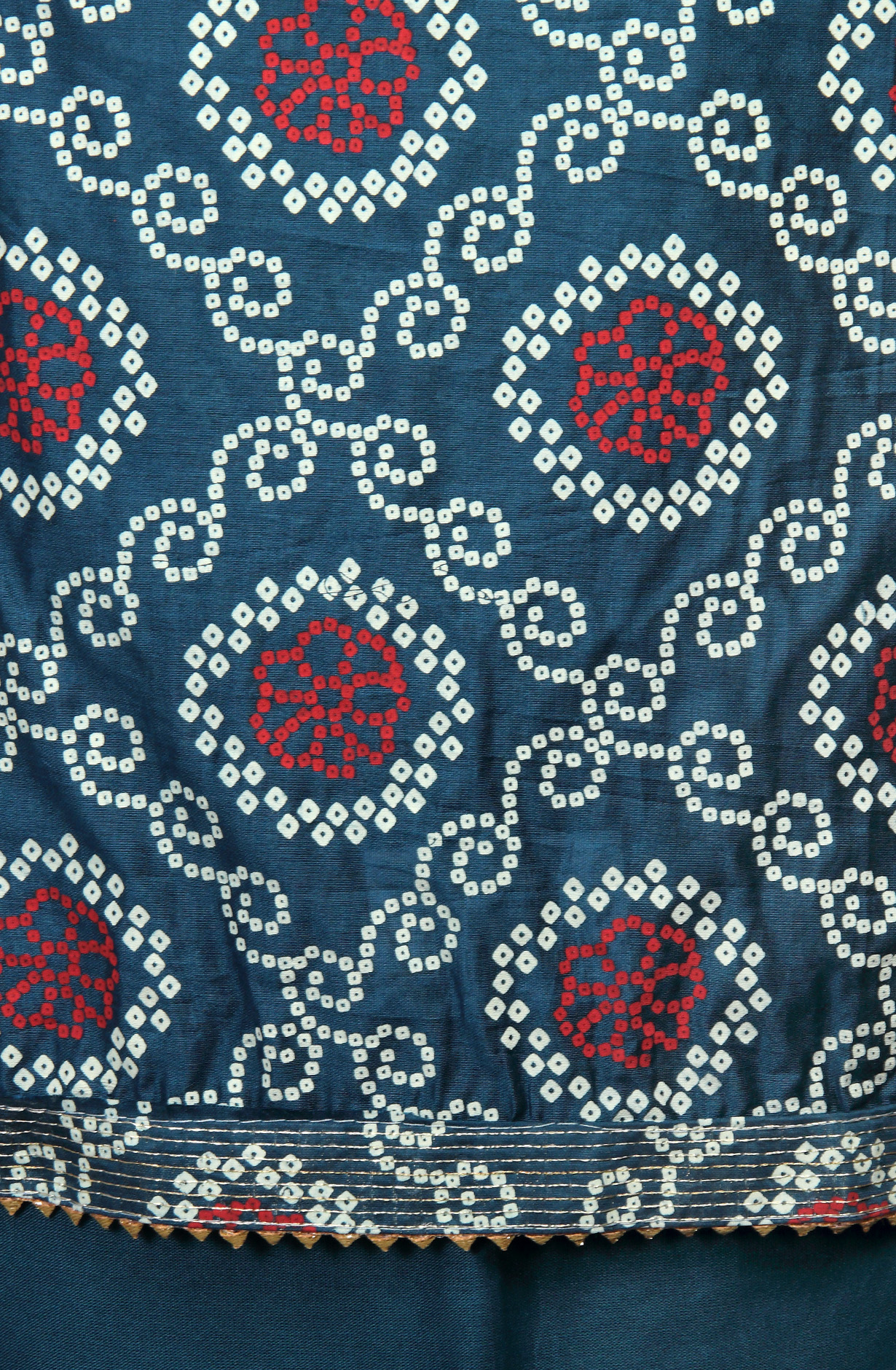 Teal Modal Bandhej Print Salwar Suit with Dupatta - 912-TCS34022A