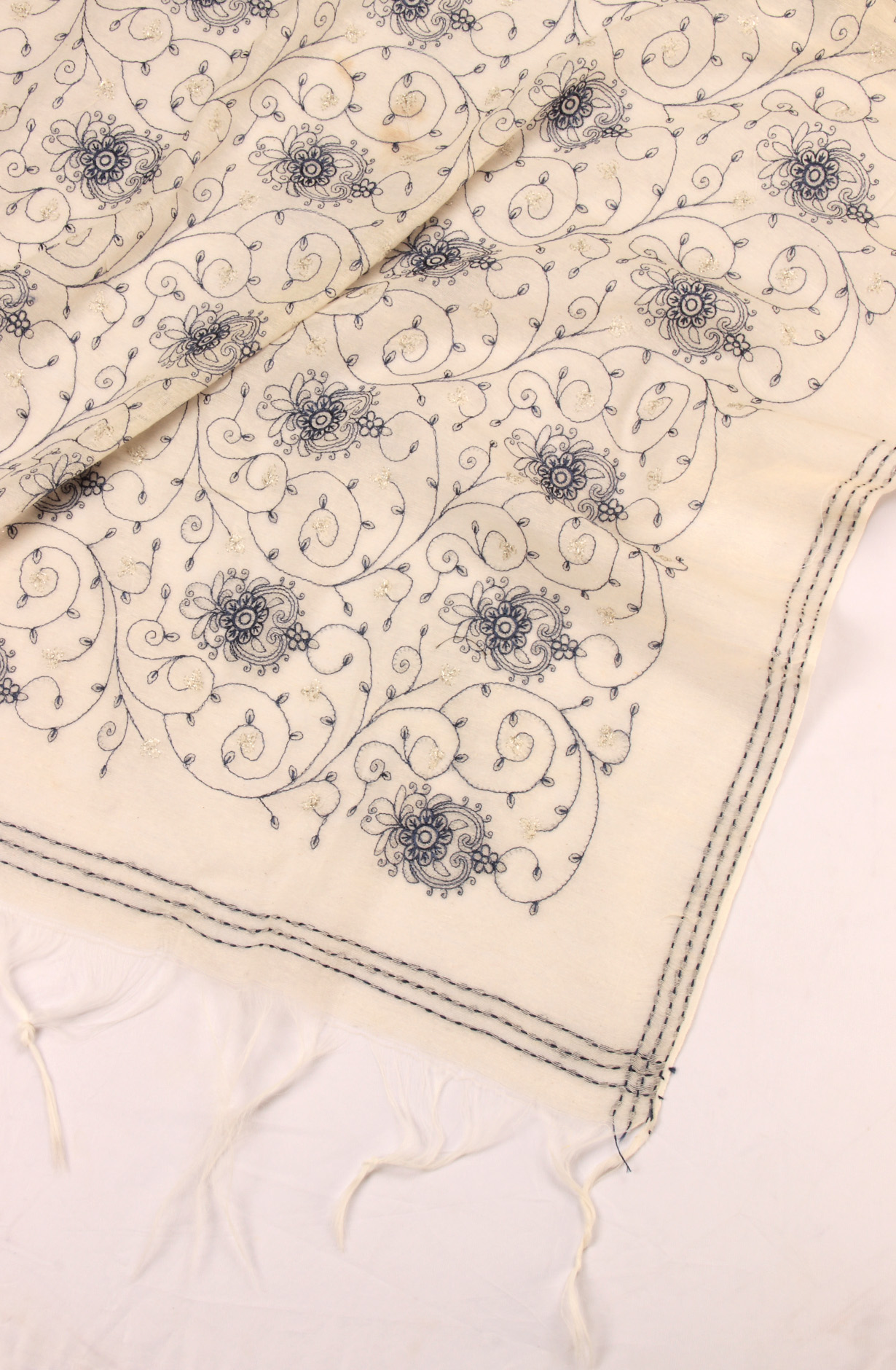 Blue Cotton Salwar Kameez with Trendy Dupatta - 944-1724