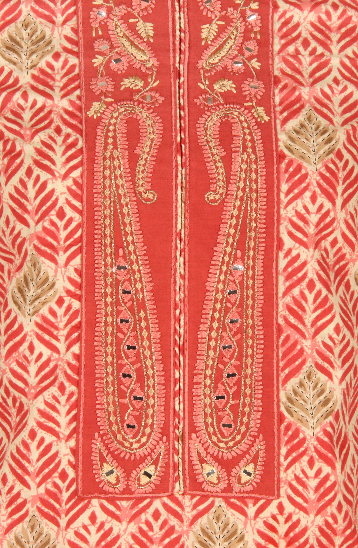 Multi-coloured Cotton Unstitched Salwar Suit with Dupatta - 959-GOLDKERI-A