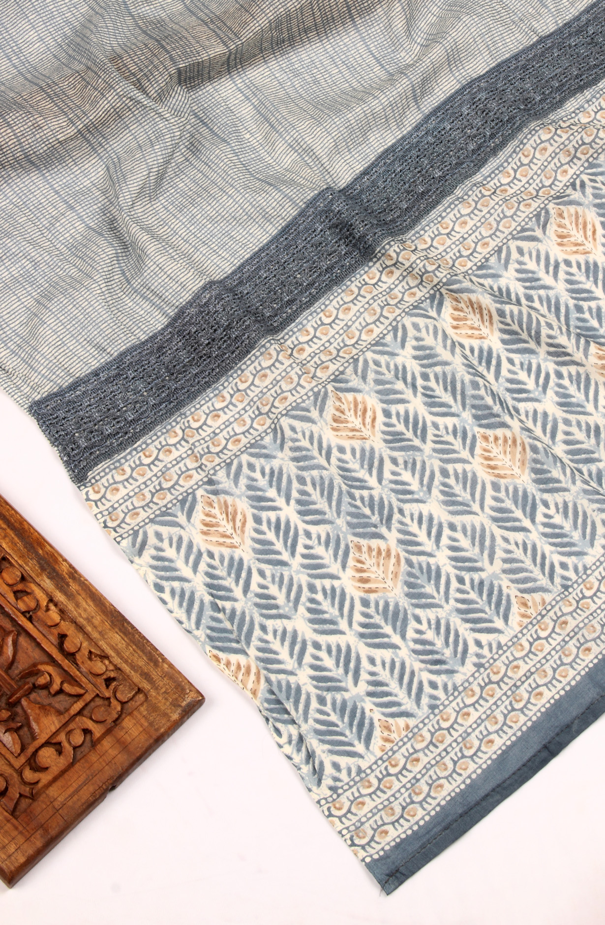 Multi-coloured Cotton Unstitched Salwar Suit with Dupatta - 959-GOLDKERI