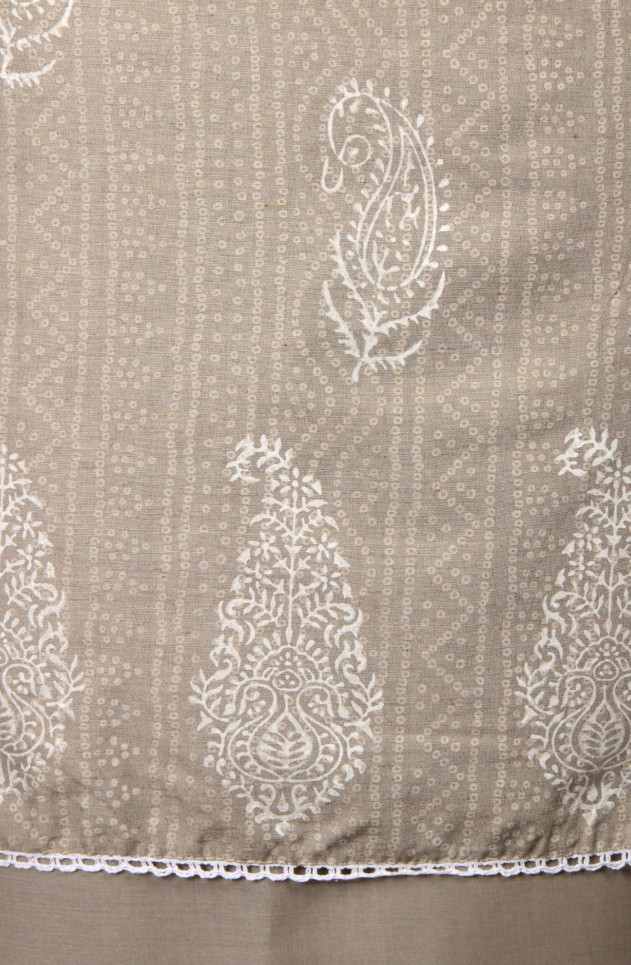 Grey Cotton Lace Work Salwar Suit with Beautiful Dupatta - 959-GRAY