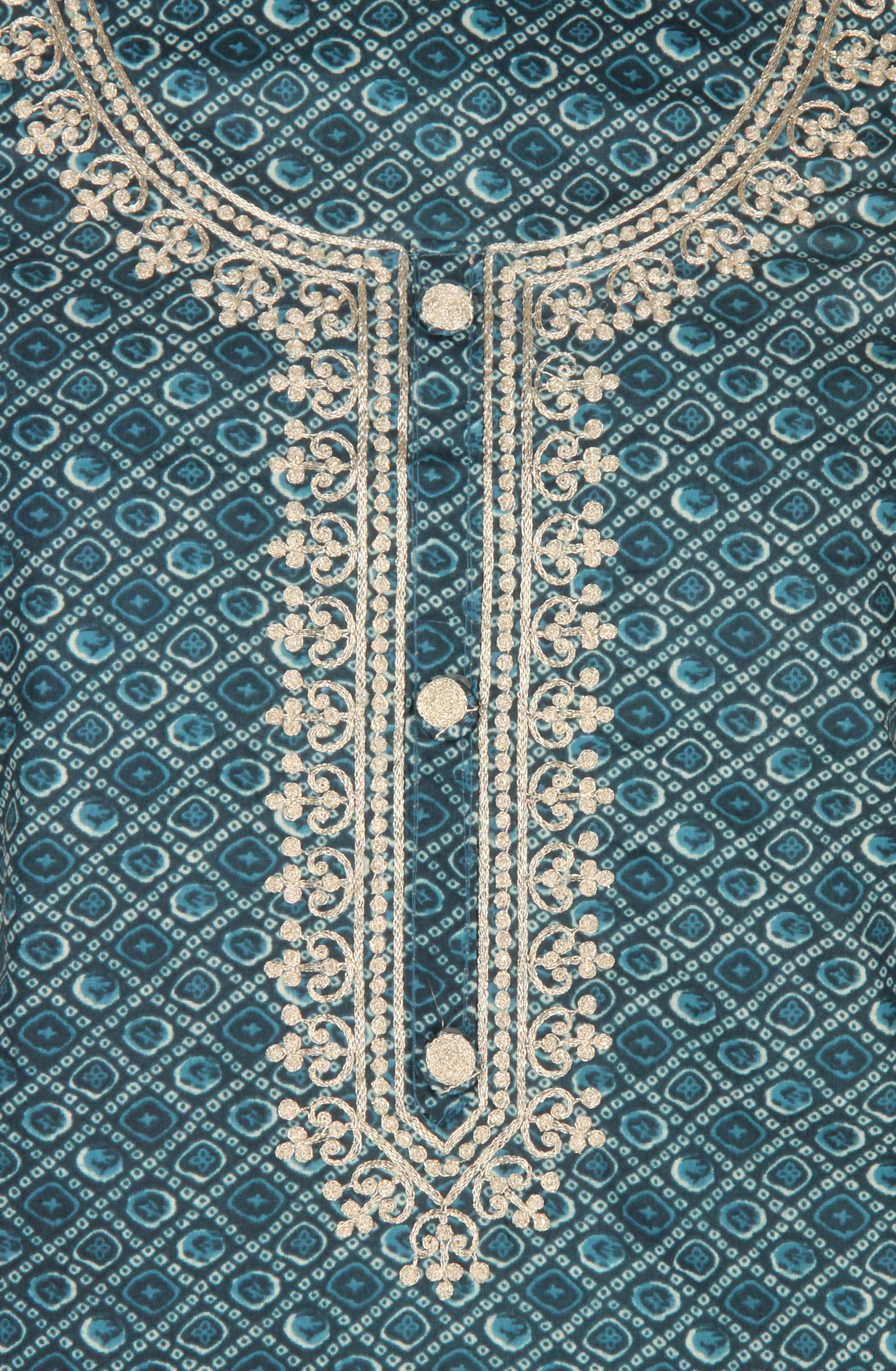 Blue Modal Unstitched Salwar Suit with Kota Dupatta - 959-KASTURI