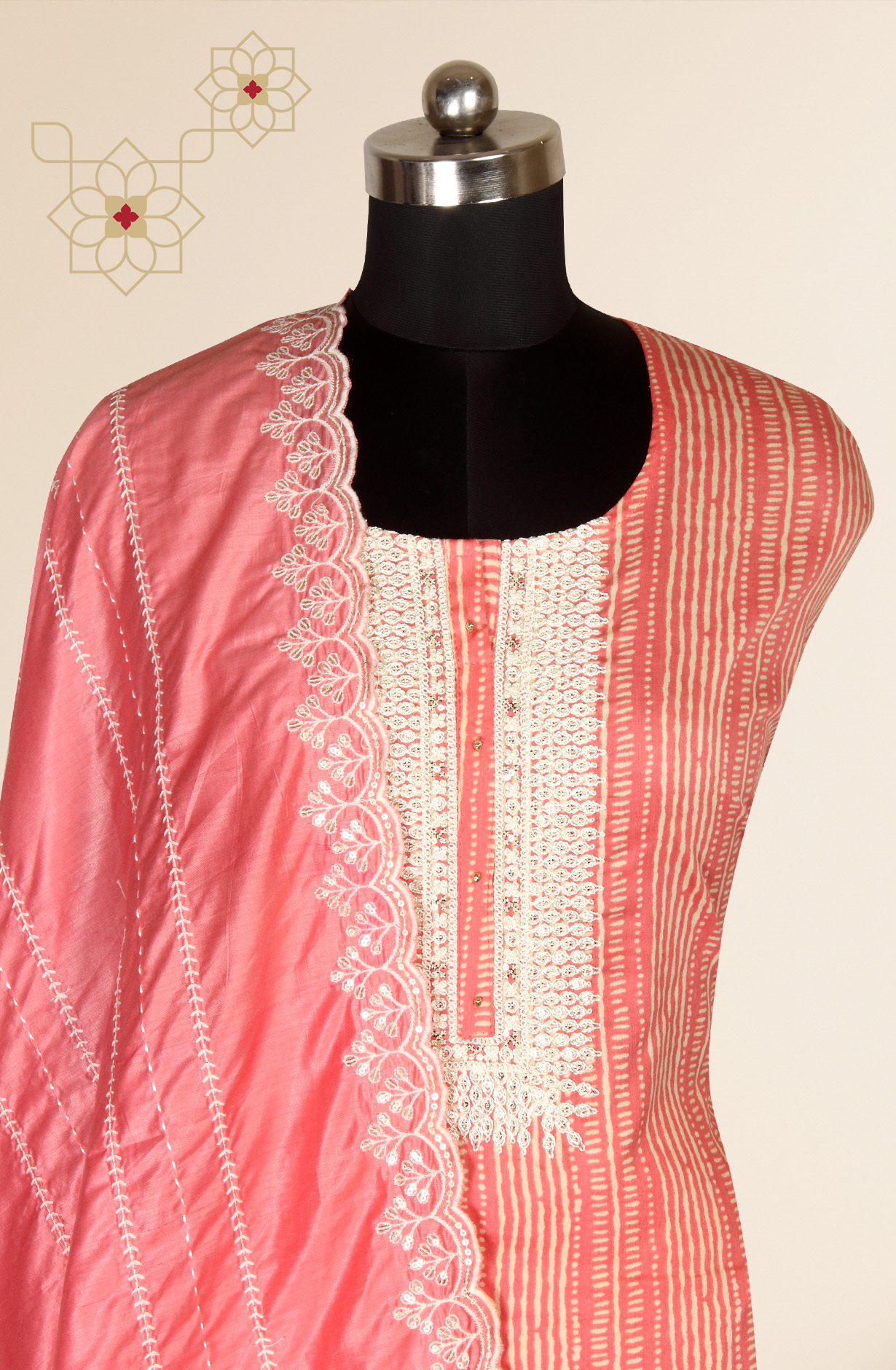 Pink Modal Printed Salwar Suit with Dupatta - 959-MEHAK-C