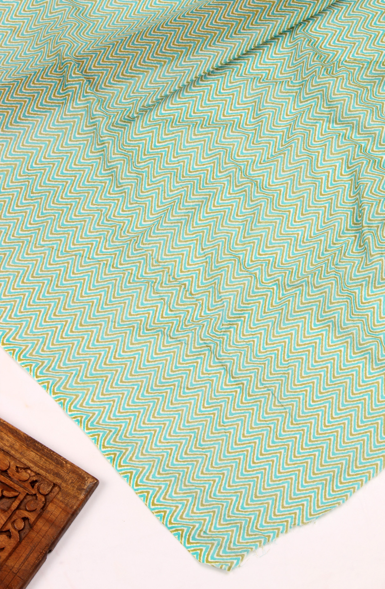 Firozi Cotton Unstitched Salwar Suit with Dupatta - 959-PARROT-A