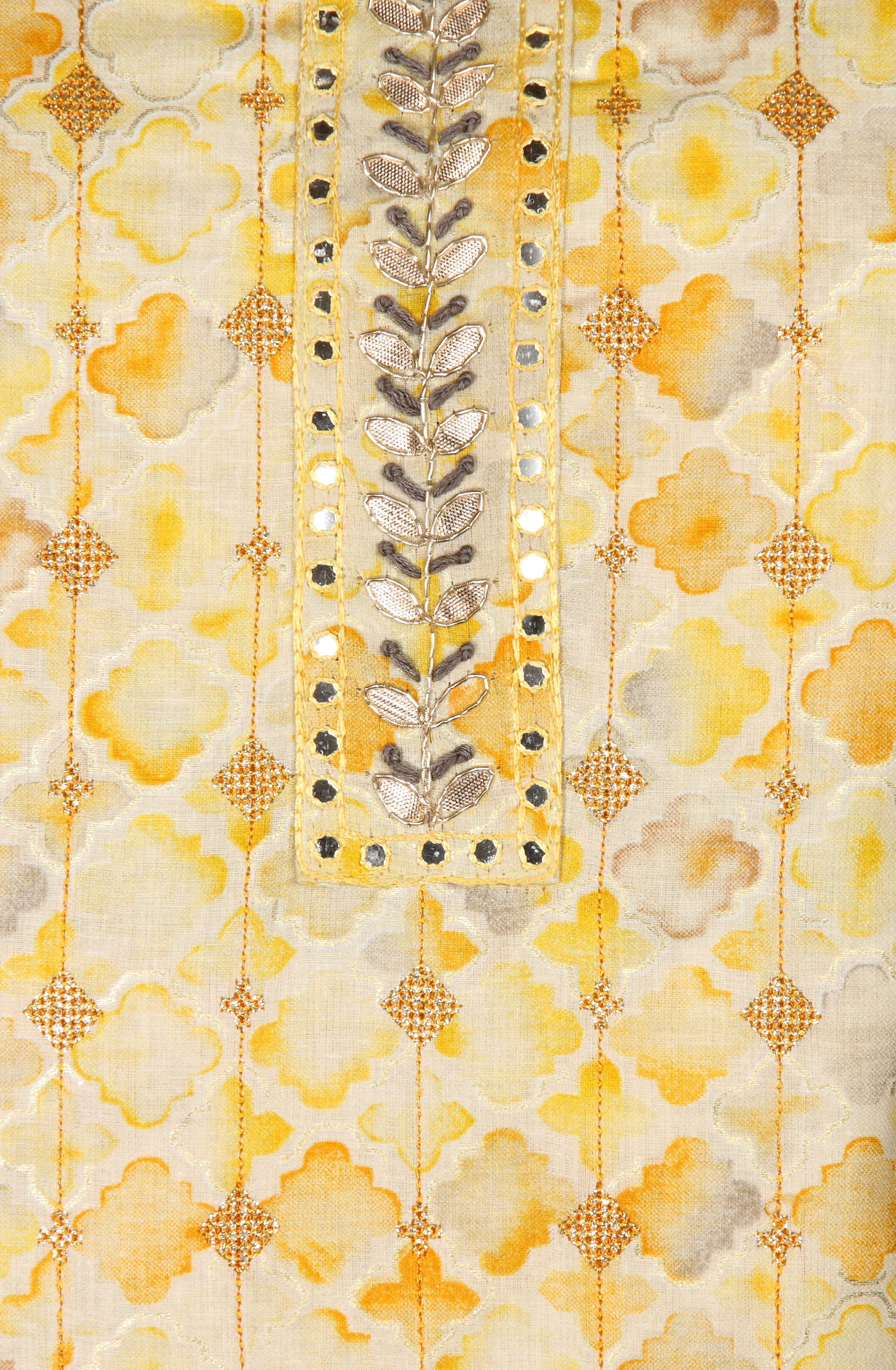 Mustard Cotton Salwar Kameez with Trendy Dupatta - 959-RUTVI-1B