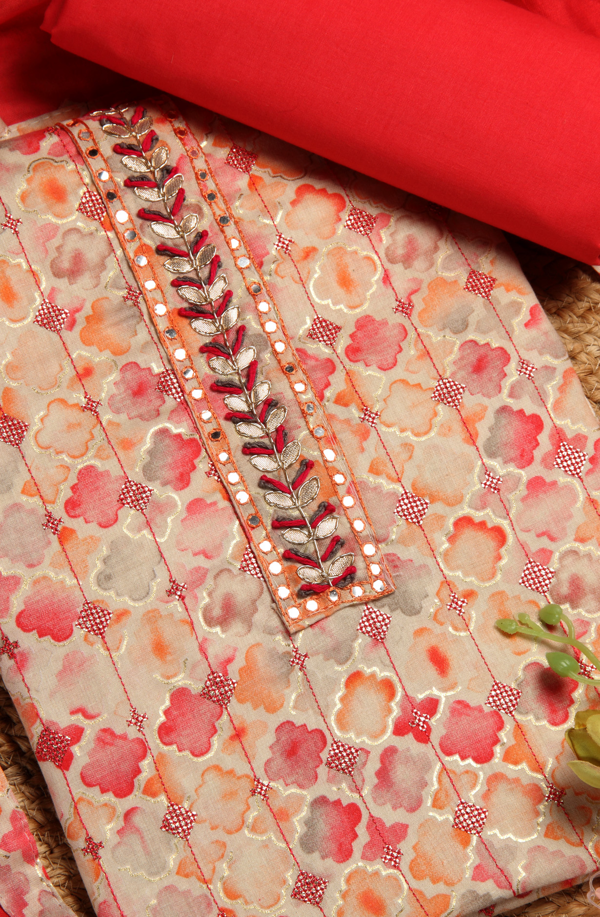 Pink Cotton Salwar Kameez with Trendy Dupatta - 959-RUTVI-1D