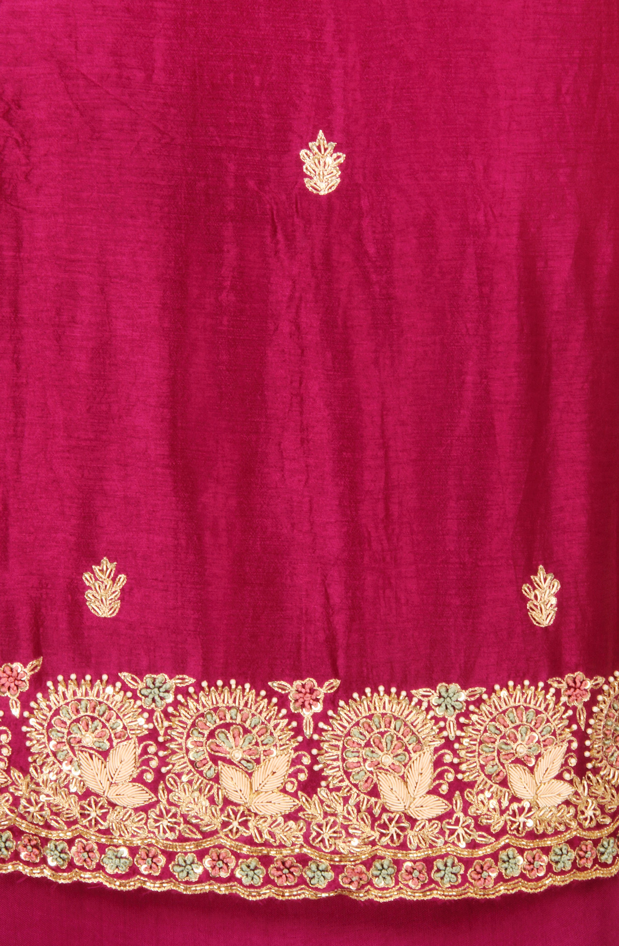 Purple Karwa Chauth Special Designer Silk Salwar Kameez with Organza Dupatta - 969-3485A