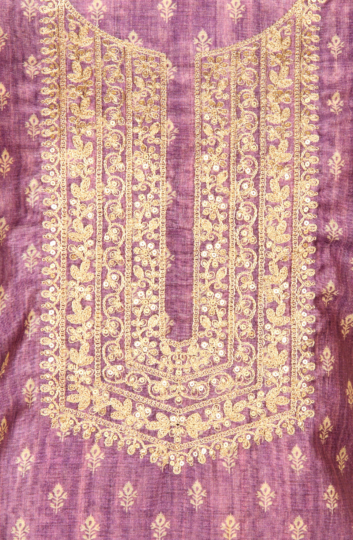 Purple Chanderi Salwar Kameez with Beautiful Dupatta - 981-NK4A