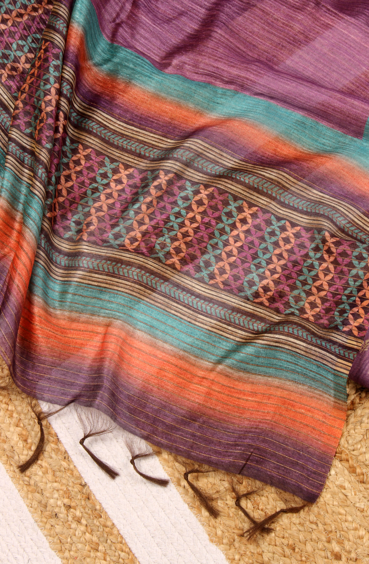 Purple Chanderi Salwar Kameez with Beautiful Dupatta - 981-NK4A