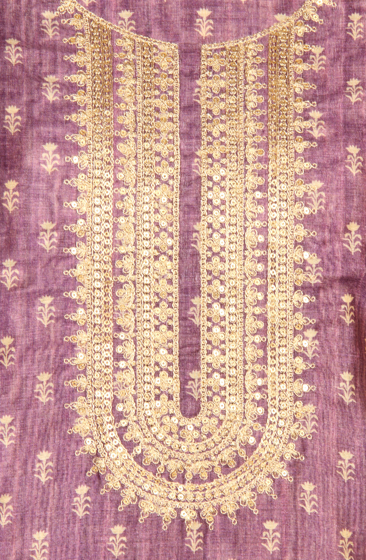 Purple Chanderi Salwar Kameez with Beautiful Dupatta - 981-NK8B