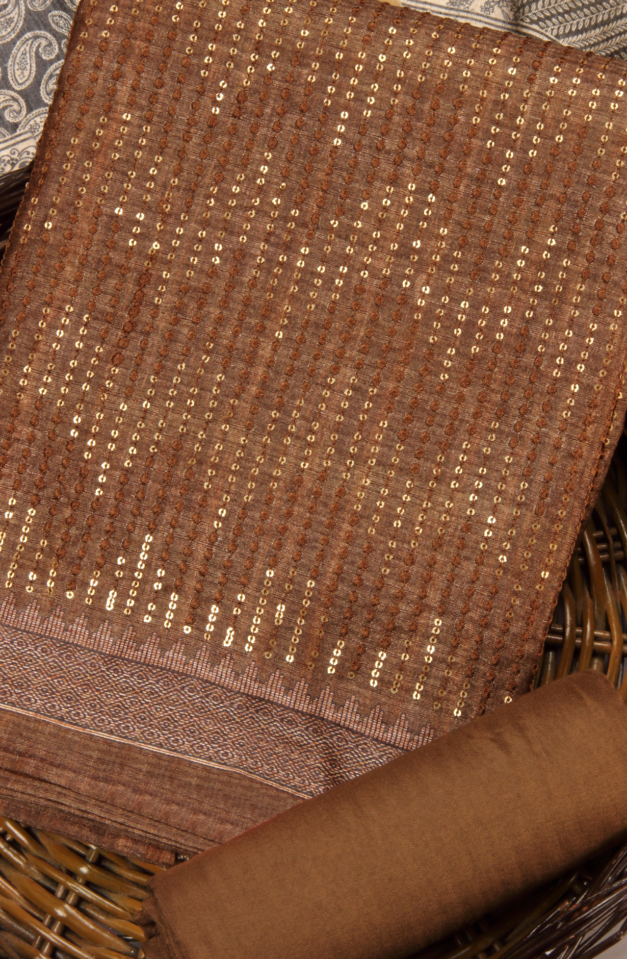 Mehndi Green Silk Unstitched Salwar Kameez Festive Wear - 981-P11B