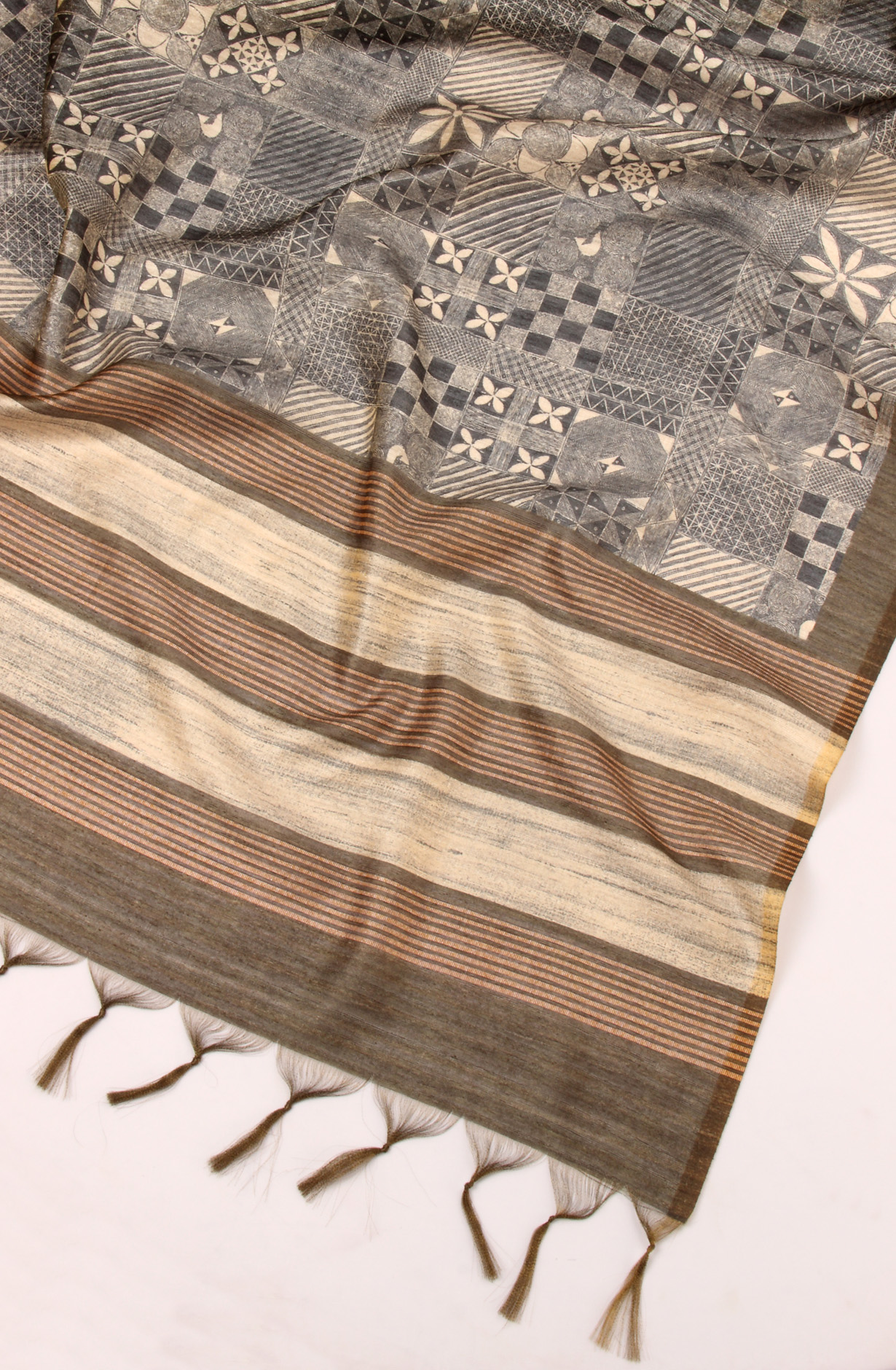 Olive Green Silk Unstitched Salwar Suit Festive Wear - 981-P9B