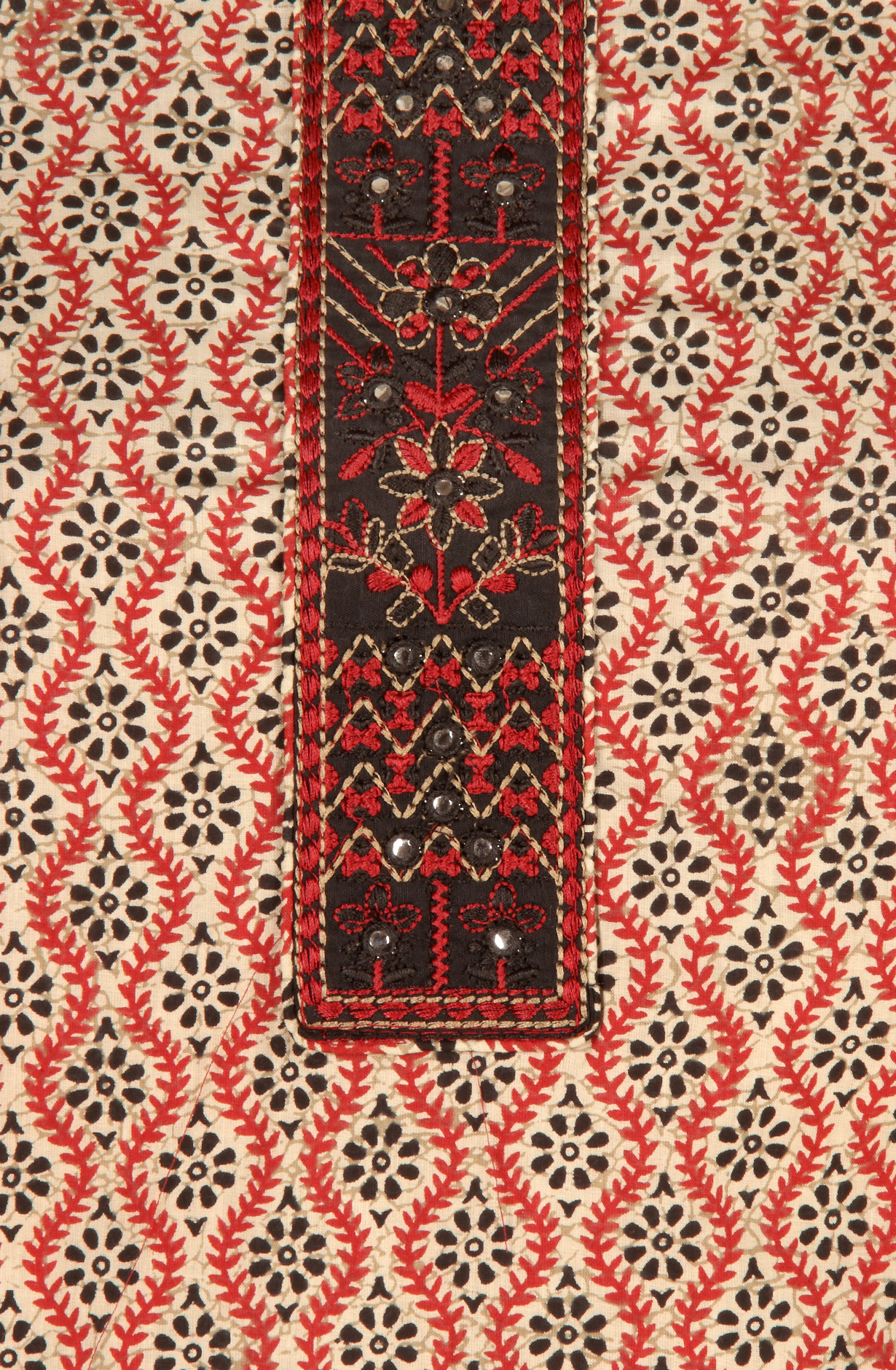 Multi-coloured Cotton Printed Salwar Suit with Dupatta - 983-3540