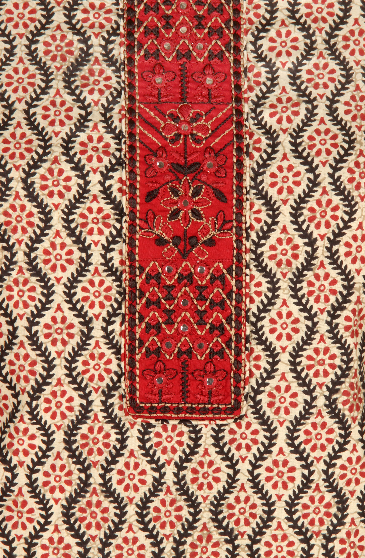 Multi-coloured Cotton Printed Salwar Kameez with Dupatta - 983-3540A