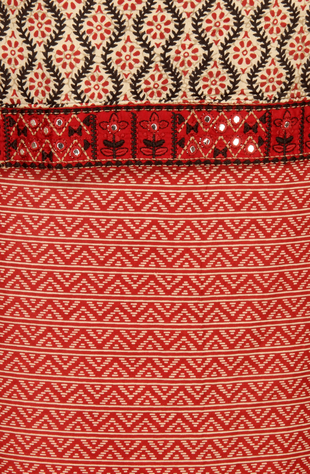 Multi-coloured Cotton Printed Salwar Kameez with Dupatta - 983-3540A