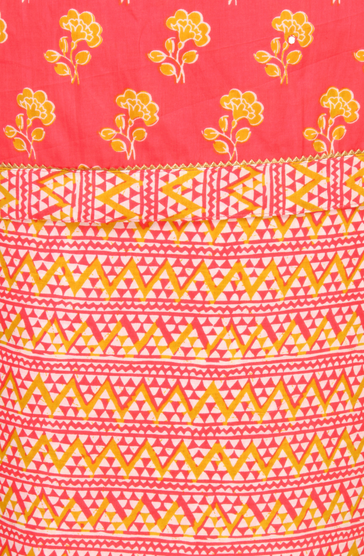 Pink Cotton Printed Salwar Suit with Dupatta - 983-3742-55A