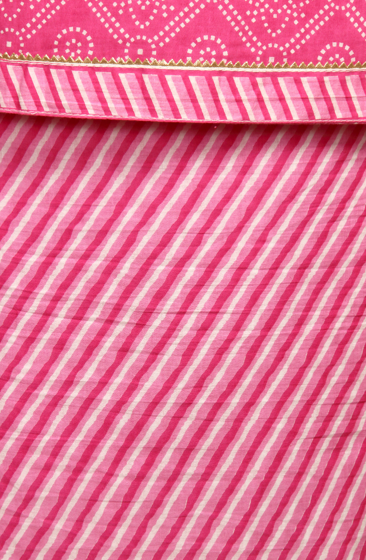 Pink Cotton Bandhej Print Salwar Suit with Chiffon Dupatta - 983-3847