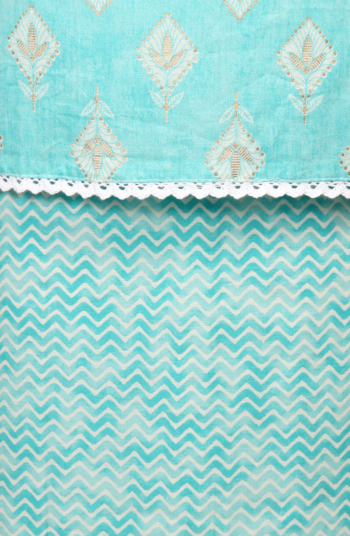 Firozi Printed Unstitched Cotton Dress Material - 983-4013-1B