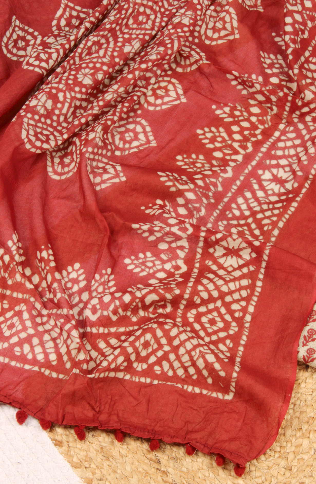 Maroon Cotton Printed Salwar Suit with Dupatta - 983-4126