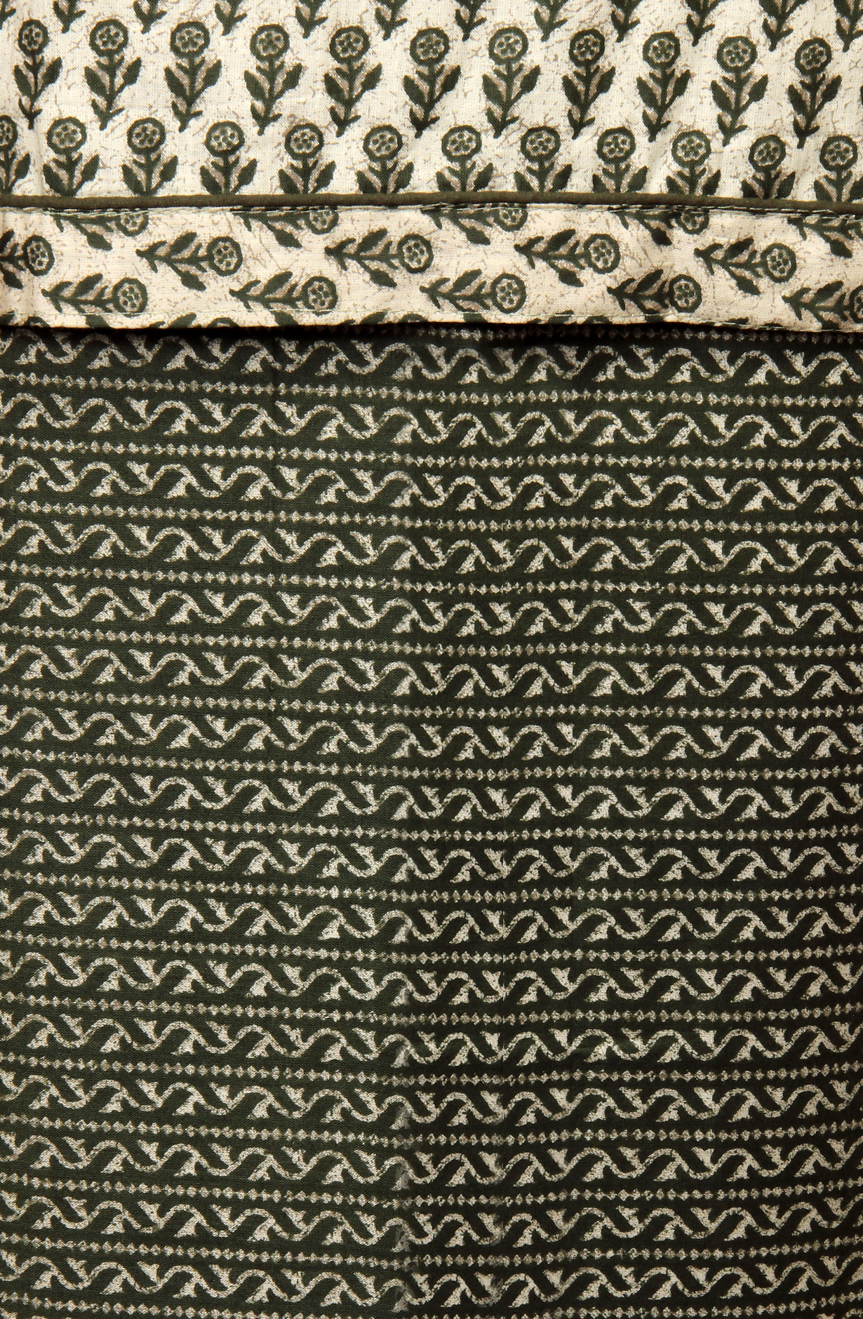 Mehndi Cotton Printed Salwar Suit with Dupatta - 983-4126C