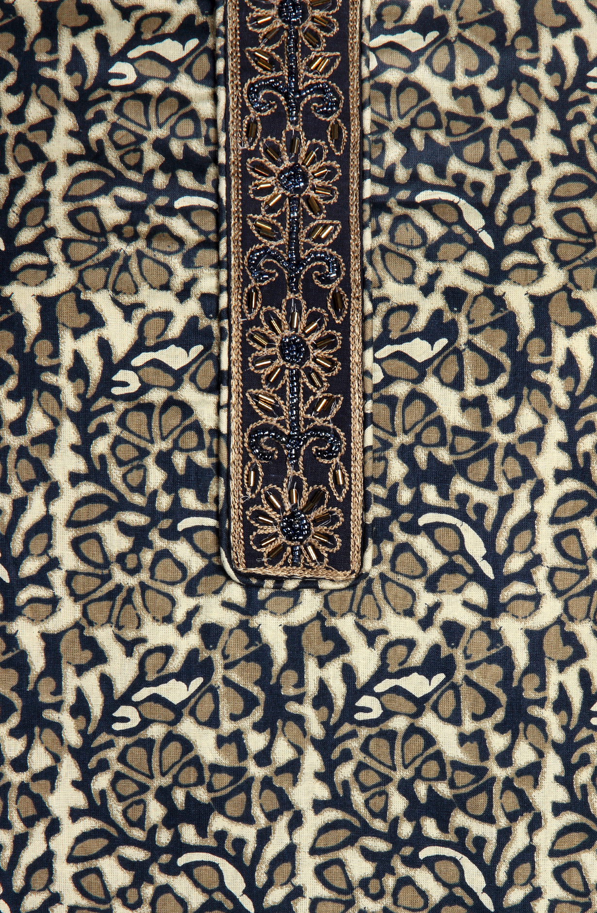 Multi-coloured Cotton Printed Unstitched Dress Material - 983-4188