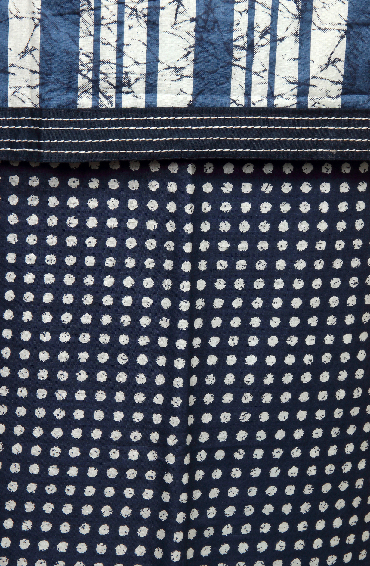 Blue Cotton Printed Unstitched Salwar Suit - 983-4191A