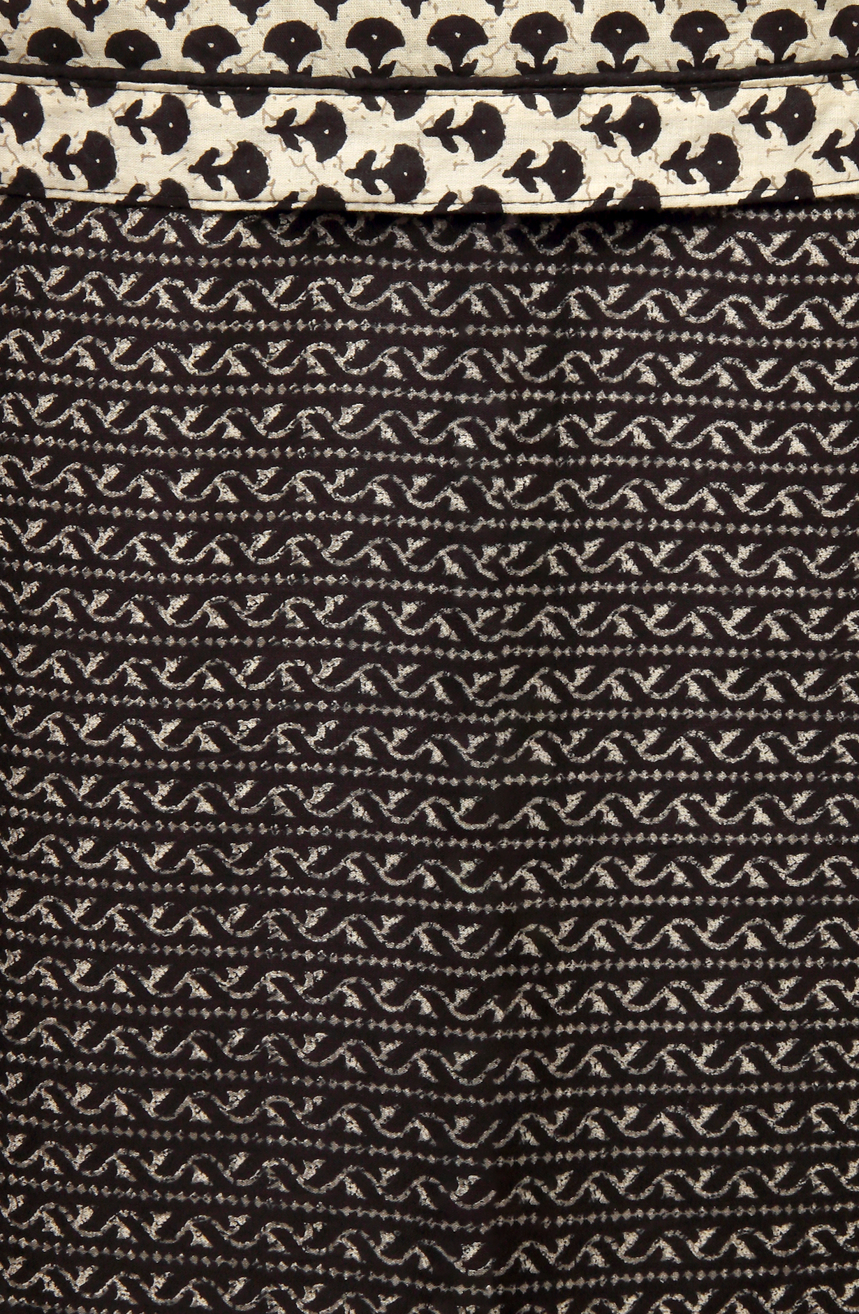 Black Cotton Printed Unstitched Salwar Suit - 983-4259-1B