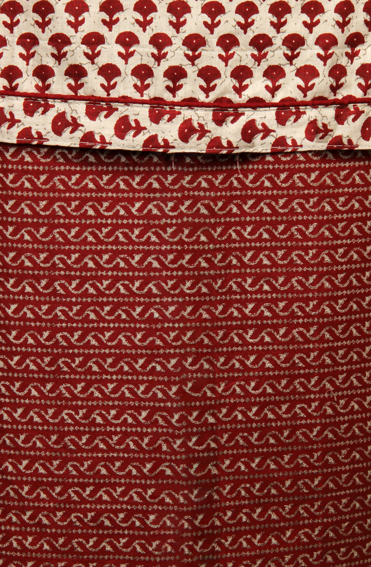 Maroon Cotton Printed Unstitched Salwar Suit - 983-4259-1D