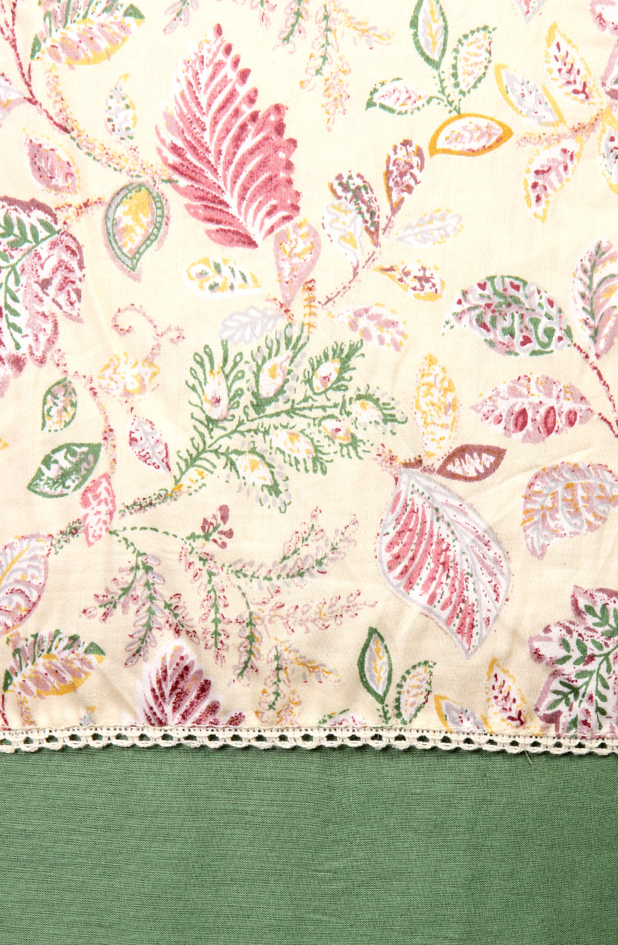 Cream Cotton Print Salwar Kameez - 983-4332