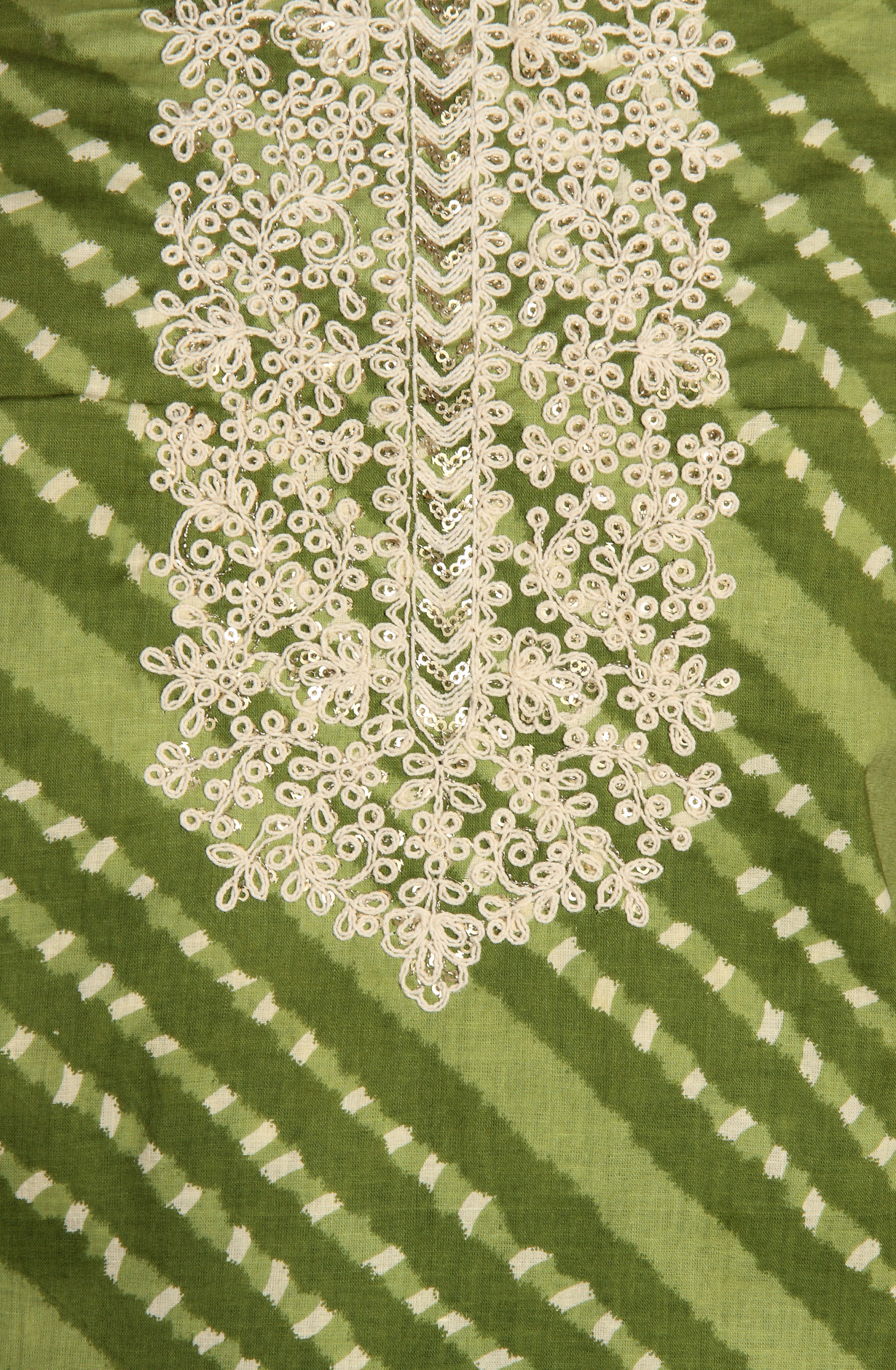 Mehndi Green Cotton Printed Unstitched Salwar Dress Material - 983-4369B
