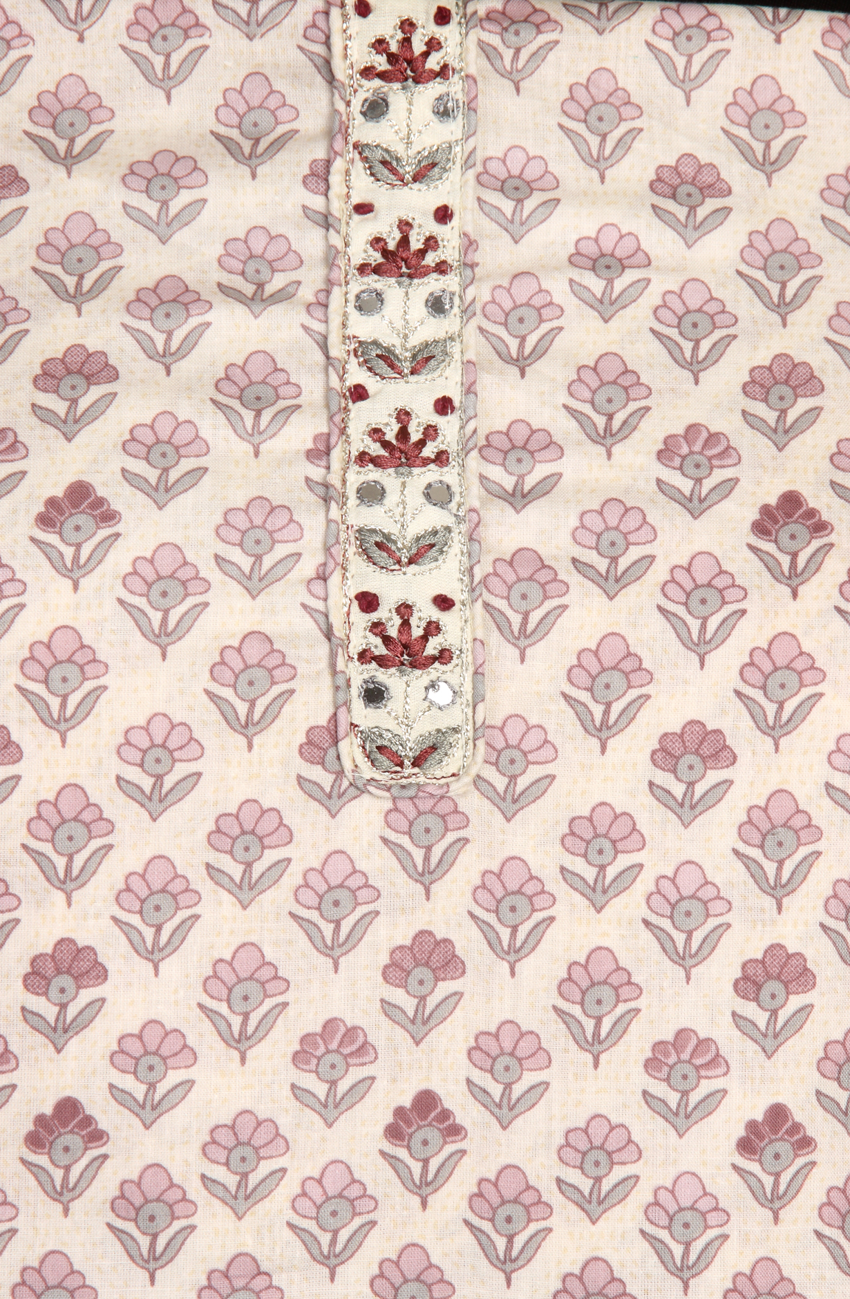 Mauve Cotton Printed Unstitched Salwar Suit - 983-4389